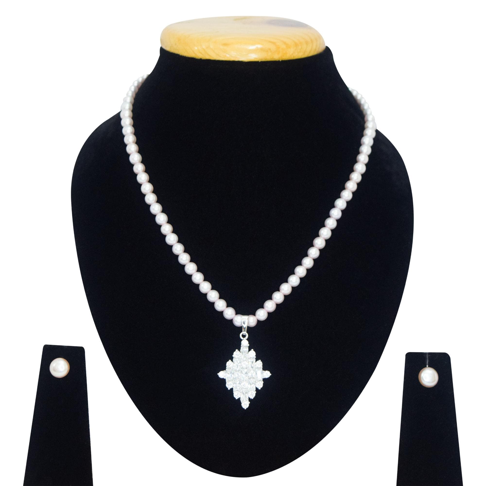 Extremely Elegant Lavender Pearl Necklace with Magnificent Pendant