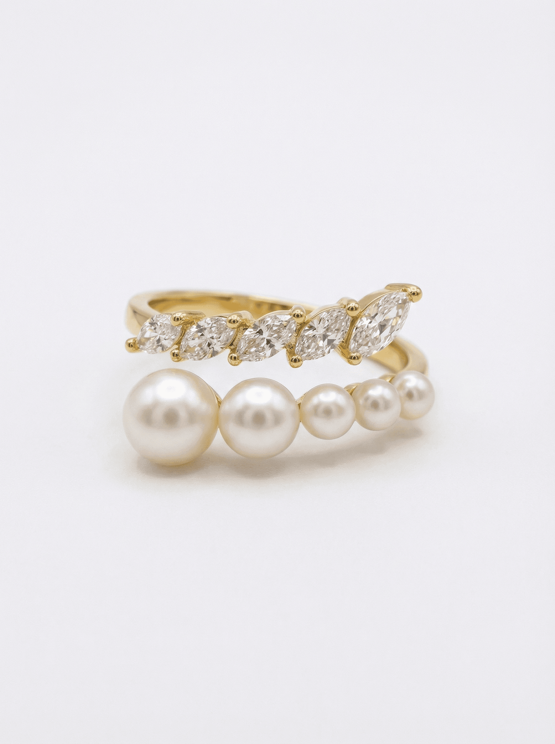 The Tiara Pearl Ring