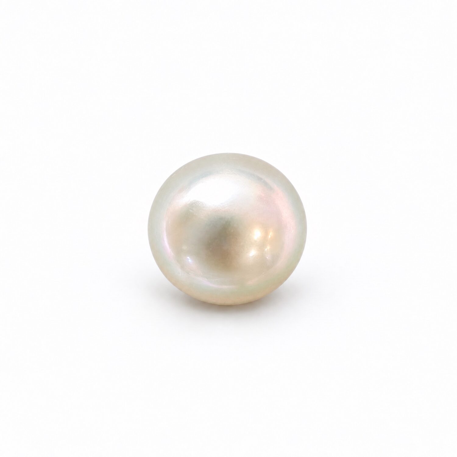 5.725 Carat (6.36 Ratti) White South Sea Pearl - 9.3mm Round, AAA Quality