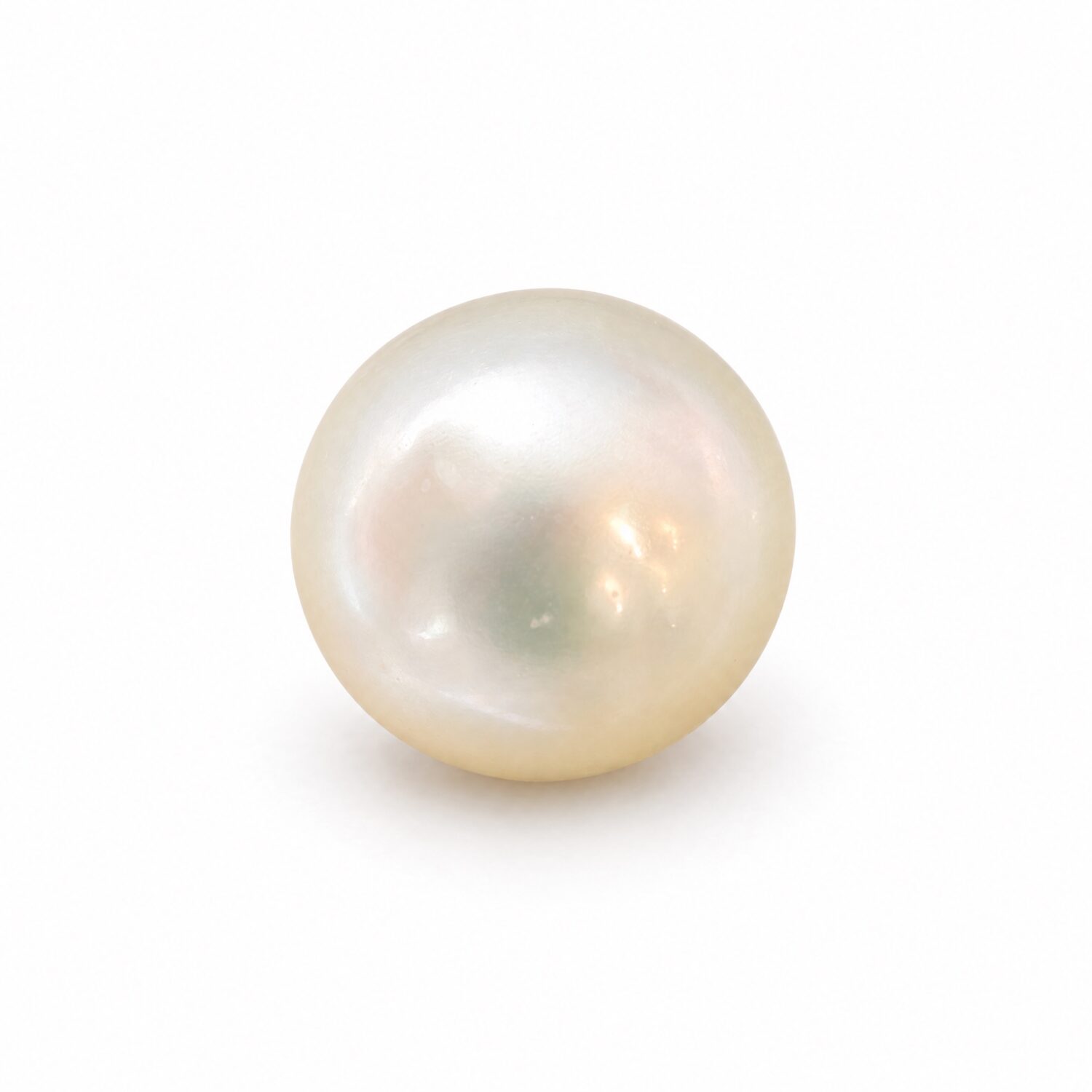5.61 Carat (6.23 Ratti) White South Sea Pearl - 9.4mm Round, AAA Quality