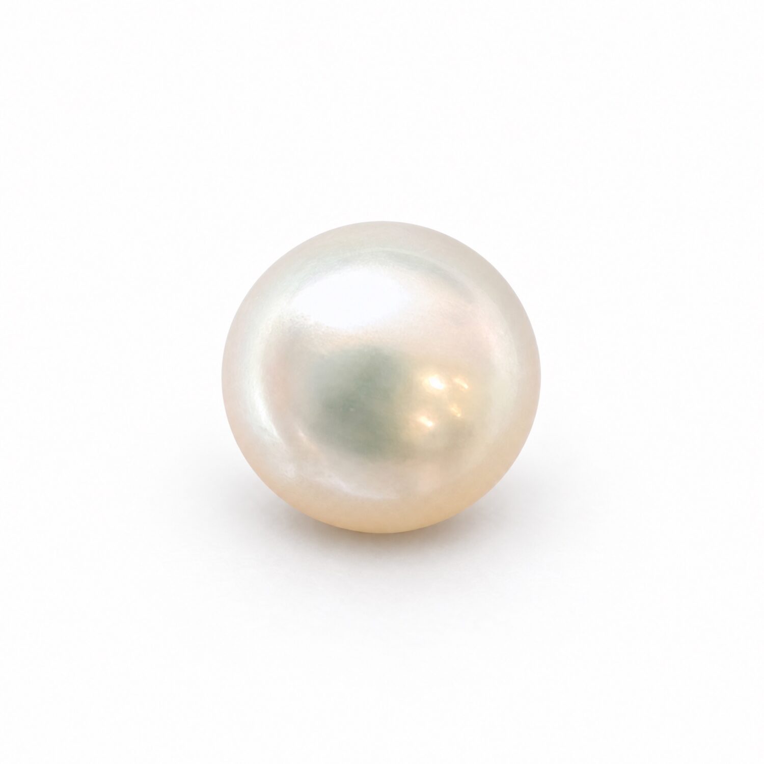 8.3 Carat (9.22 Ratti) White South Sea Pearl - 10.4mm Round, AAA Quality