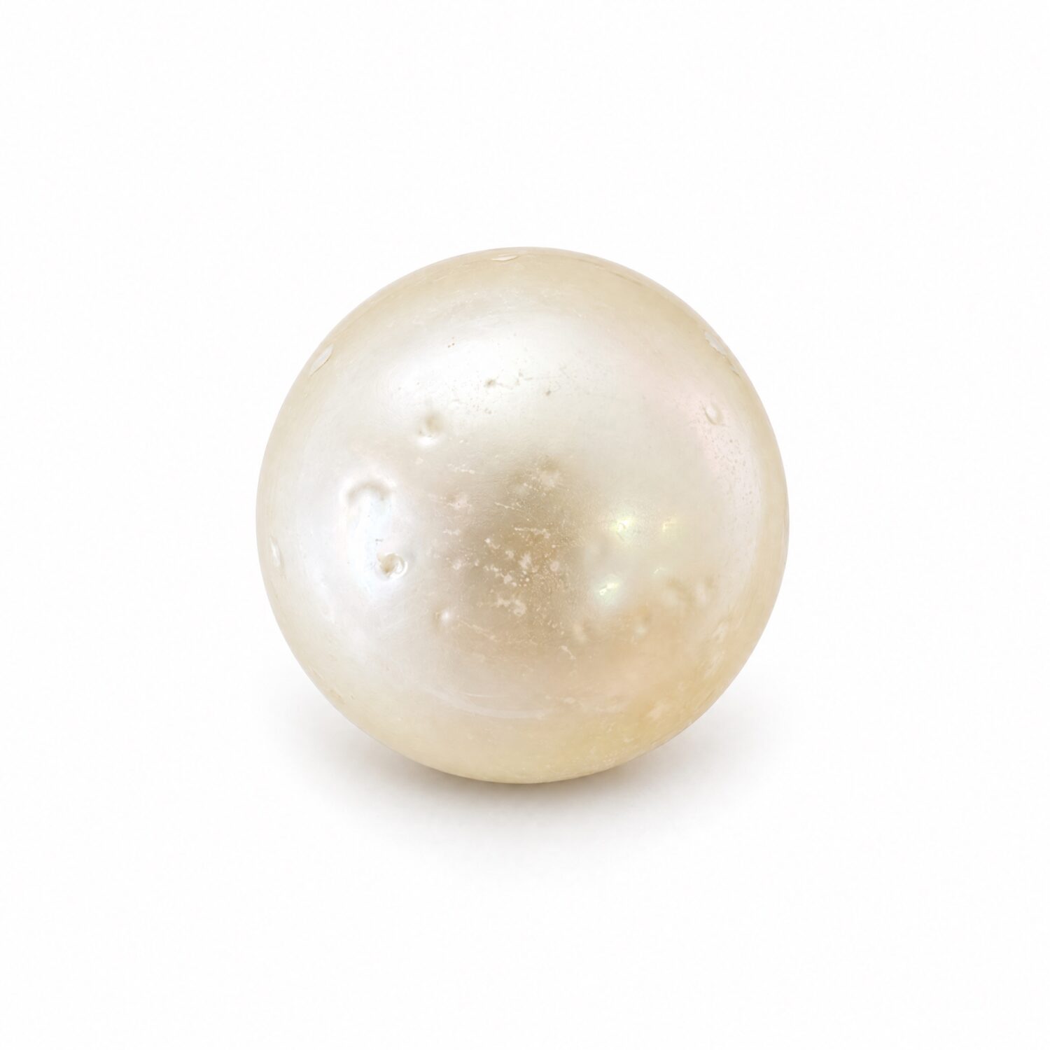 10.94 Carat (12.16 Ratti) White South Sea Pearl - 11.4mm Round, AAA Quality