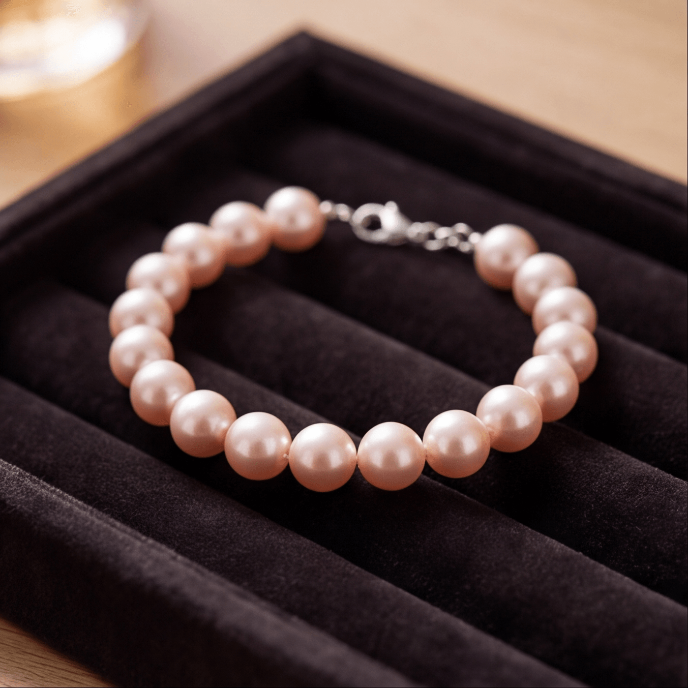 Lilac Whisper Lavender Pearl Bracelet