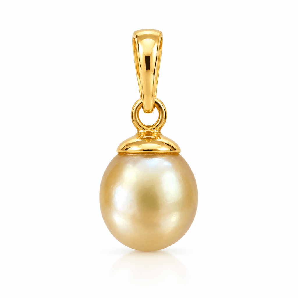 Sundrop Sea Pearl Pendant in 22kt Gold