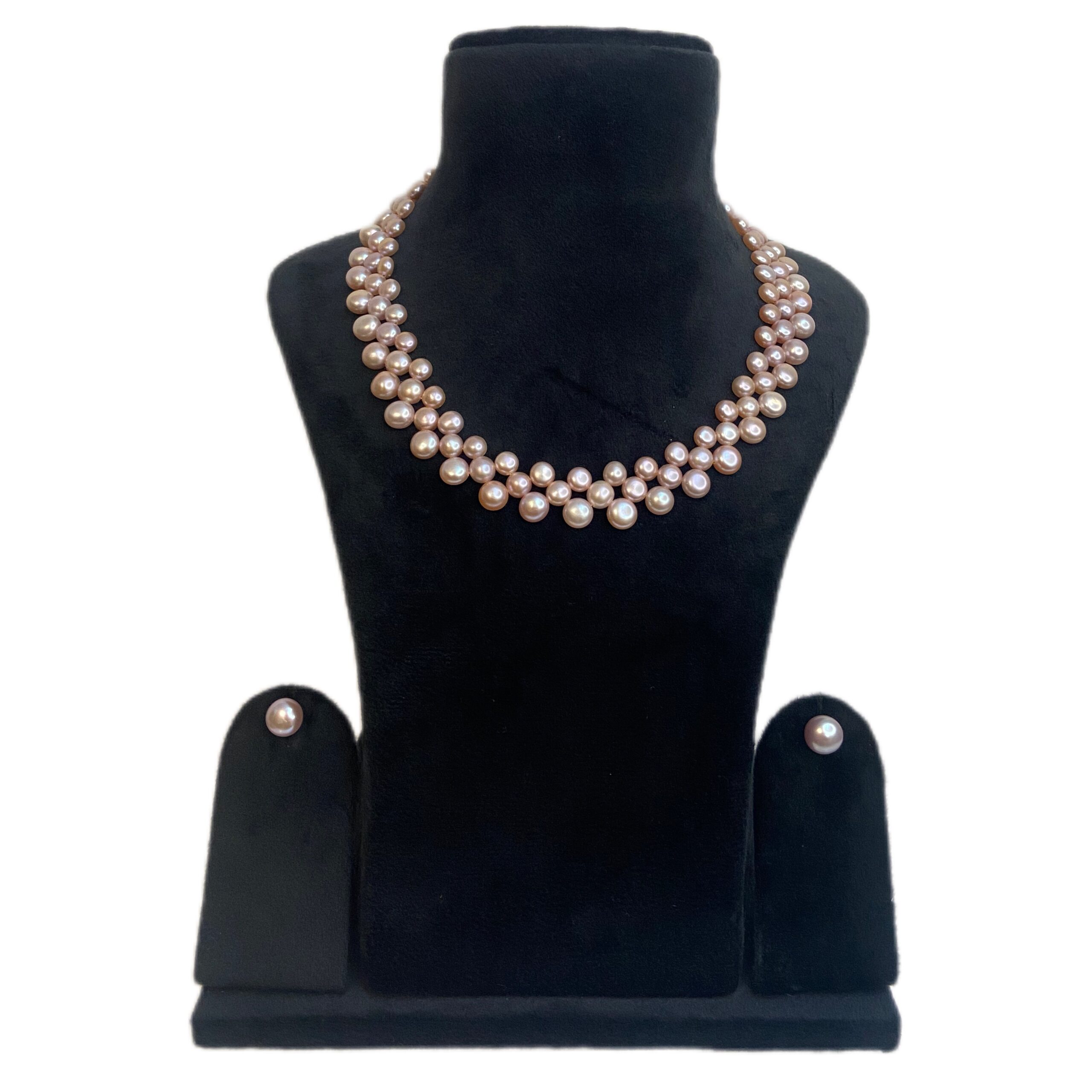 GIFT SET • 18” LAVENDER PEARL NECKLACE + EARRINGS $99 – KUANA TORRES KAHELE