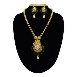 Vintage Collection in Pearls - Designer Pearl Set in Golden Colour Pearls