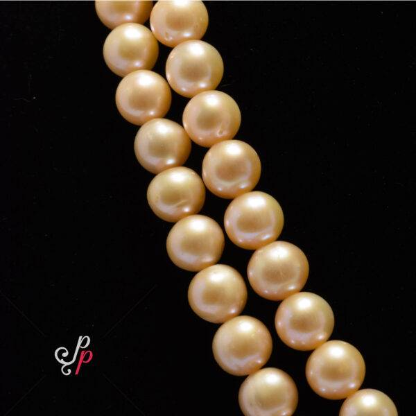 8mm Round Plain Pink Pearl Necklace Sets in AA Quality Pearls (Single Strand)