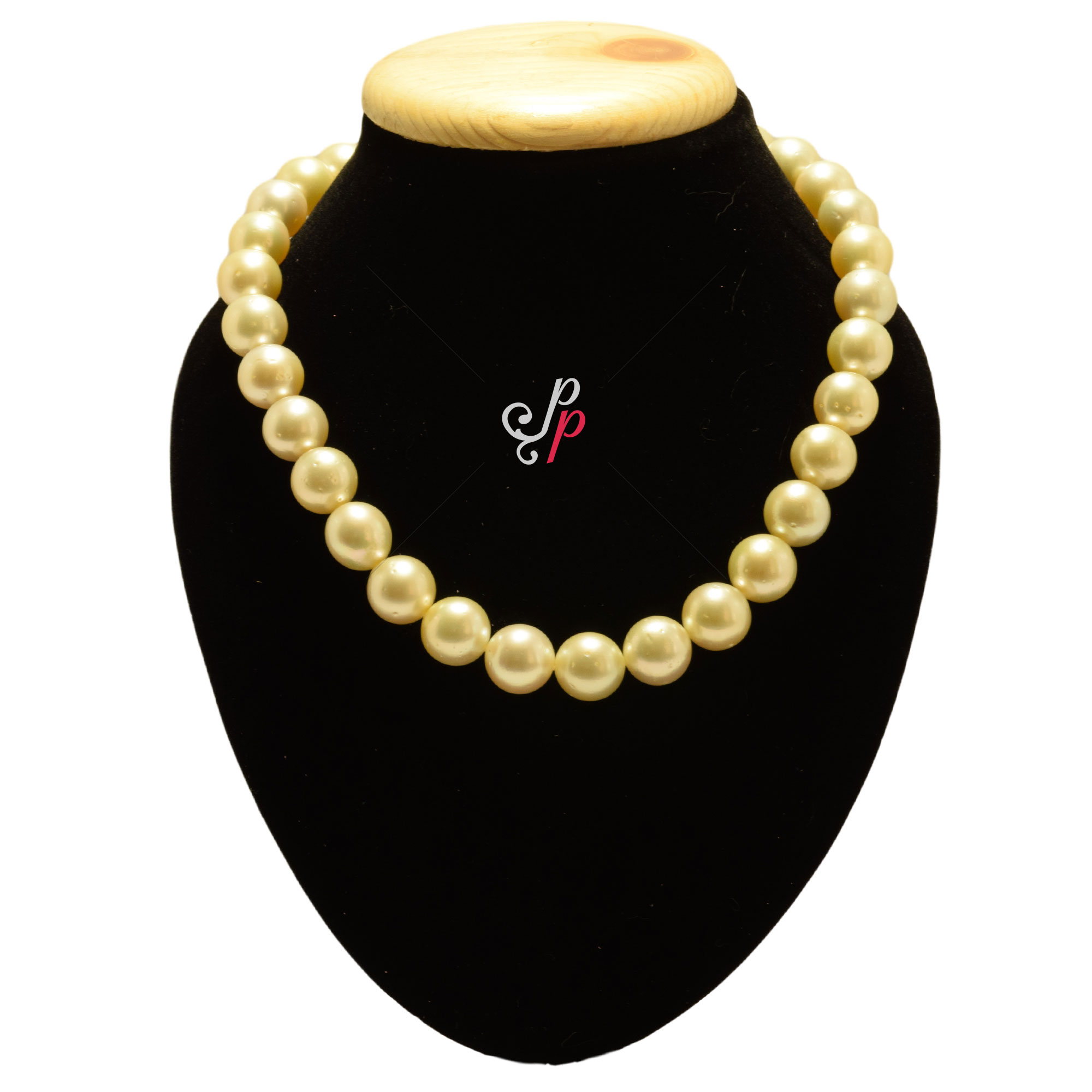 Bold and beautiful magnificent light golden south sea pearl necklace