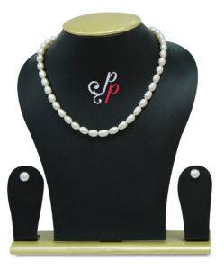 12mm - 16mm - graded white oval pearl necklace set - a rare find
