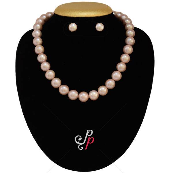 Bold and Beautiful - Dark Pink / Lavendar Pearl Necklace