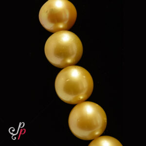 Endless beauty and pride - 9mm - 15mm golden south sea pearl necklace