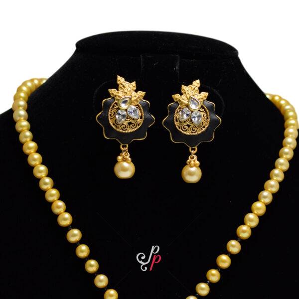 Vintage Collection in Pearls - Designer Pearl Set in Golden Colour Pearls