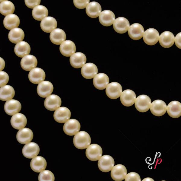 Pink Pearl Set in 7mm Round Pink Pearls - AAA Quality