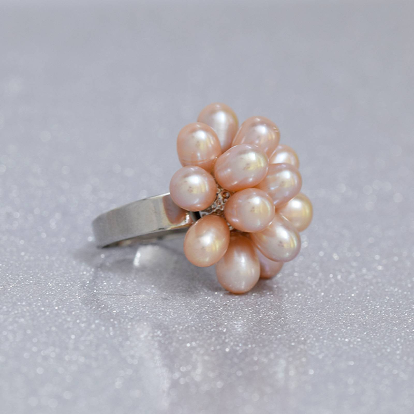 Quirky Pearl Ring - Gardens of the Sun | Ethical Jewelry