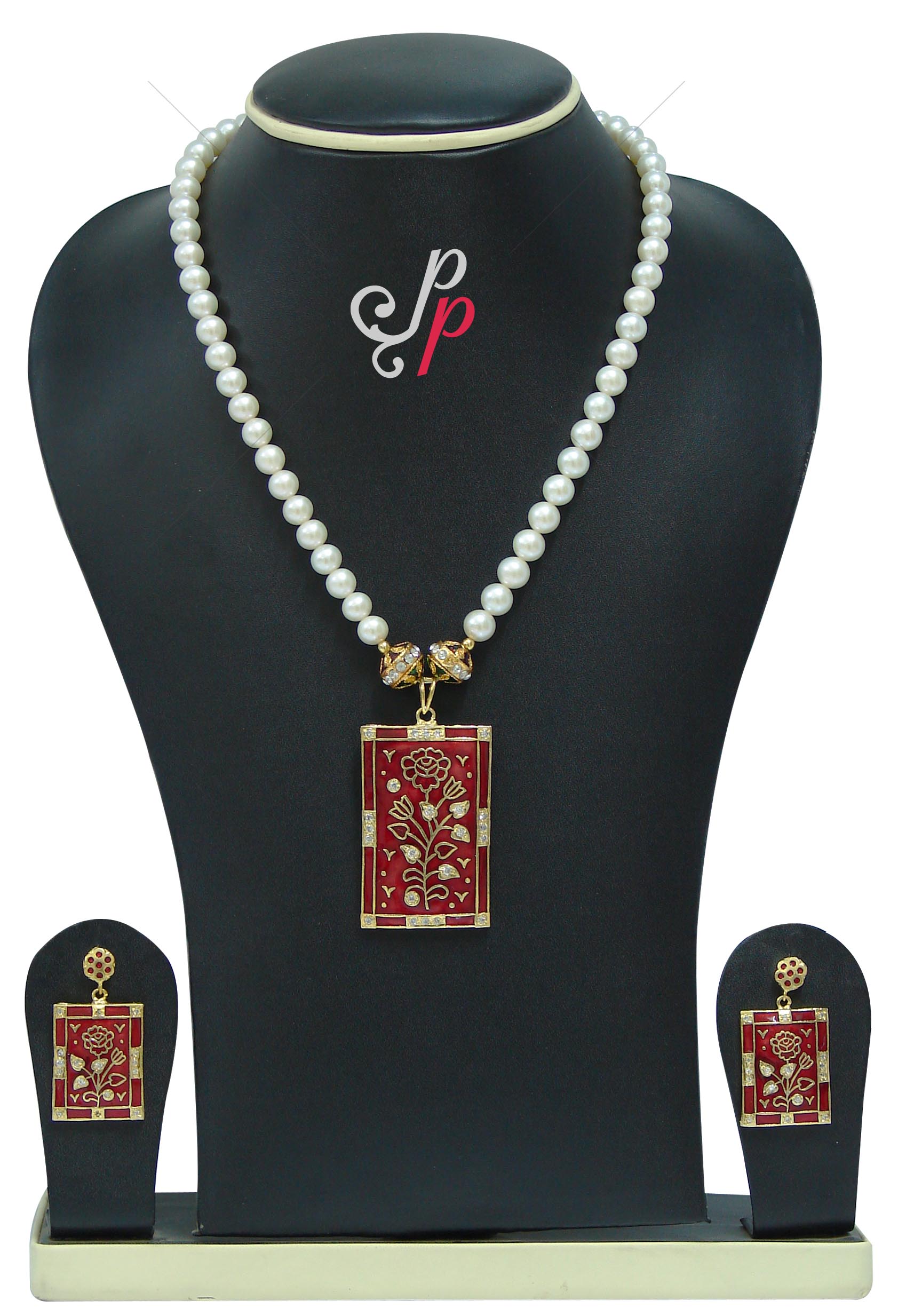Meenakari pendant clearance