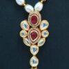 Beautiful Oval Pearl necklace set in original kundans