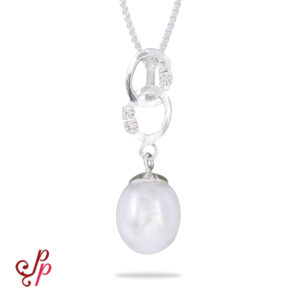 Beautiful Pearl Drop Pendant in  South Sea Pearl and 925 Sterling Silver