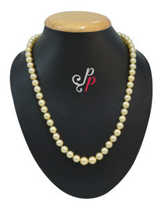 Graded golden south sea pearl strand - 5.5mm to 10mm