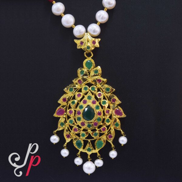 Hyderabad Nizam Collection - Pearl Set in Rubies and Emeralds