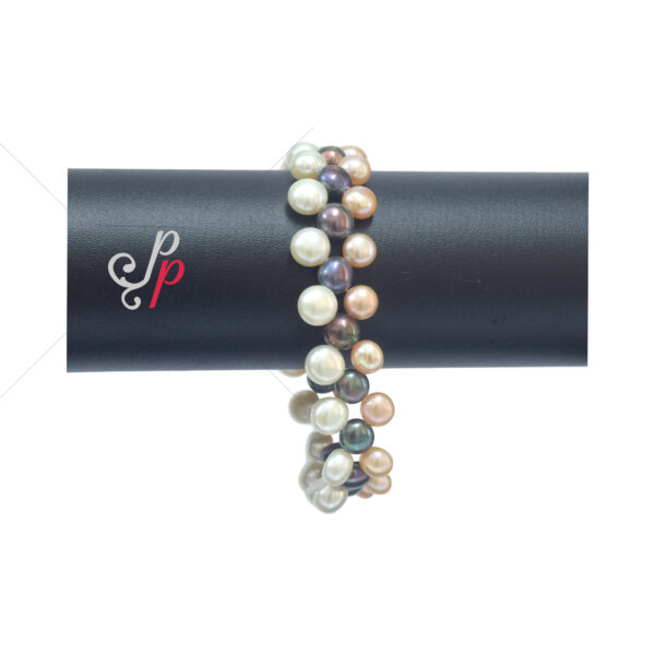 Pearl Bracelet - Zig Zag Style in Mixed Colours