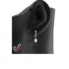 Pearl Hangings in White Pearls and American Diamonds