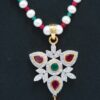 Pearl set in different and beautiful triangle shaped pendant