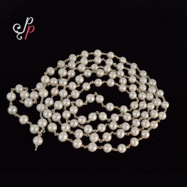 Rosary or Japa Mala in Pure Pearls