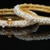 Sridevi pearl bangles adjustable