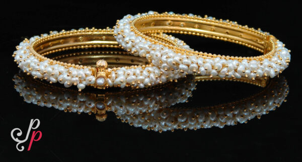 Sridevi pearl bangles adjustable