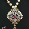Traditional and trendy pearl necklace sets in rubies
