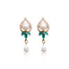 Pretty Pearl Hangings in Green Stones