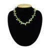 16 Inch Long Pearl Necklace in Fresh Green Baroque Pearls
