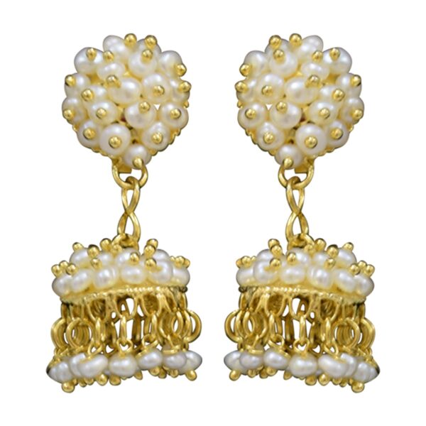 Beautiful traditional seed pearl jhumkas