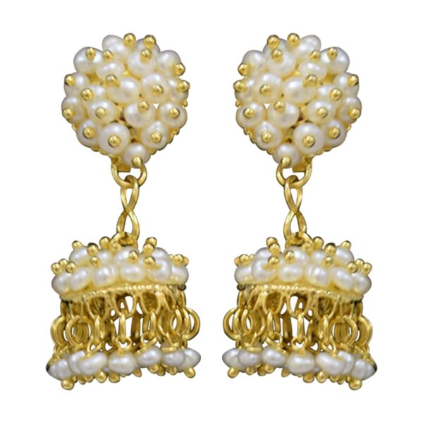 Beautiful traditional seed pearl jhumkas