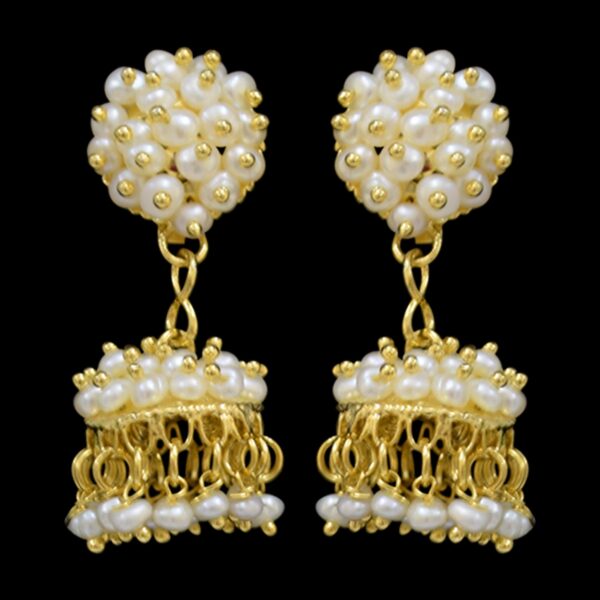 Beautiful traditional seed pearl jhumkas