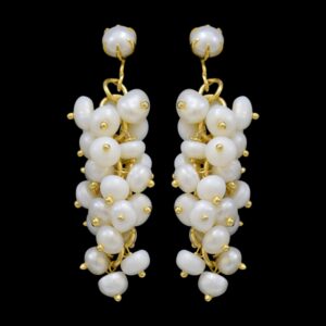 Grape Bunches like Pearl Hangings in Seed Pearls