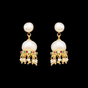 Traditional and Stylish Pearl Drop Hangings