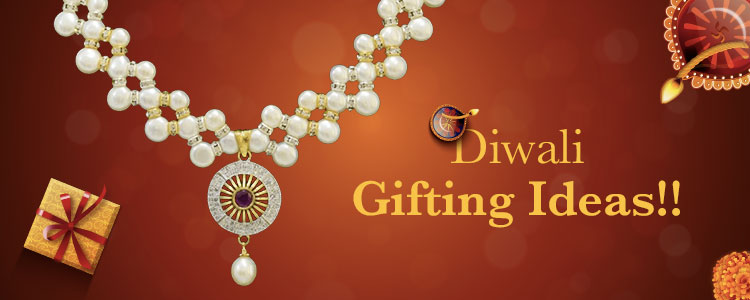 white button pearl necklace for diwali