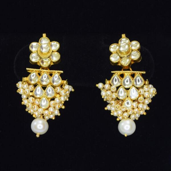 Seed Pearl Wedding Necklace Set Design 101 earrings