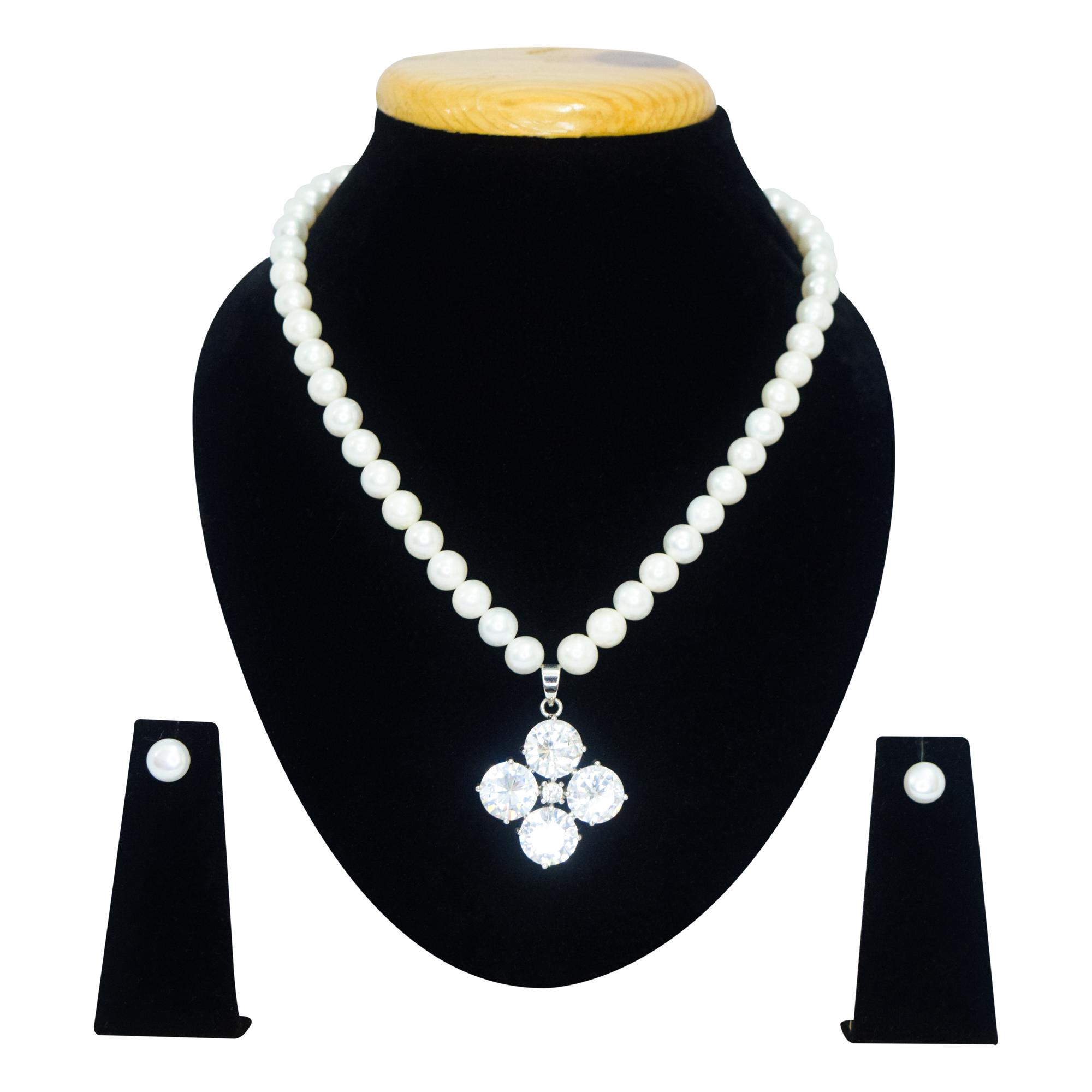 Cherry 3 Lines Pearl Necklace | Jagdamba Pearls