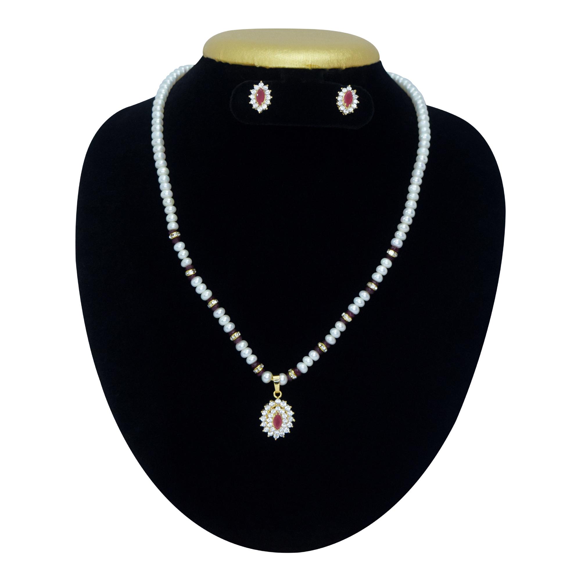 Larimar Blue Topaz & Pearl Silver Necklace - Black Star Opal
