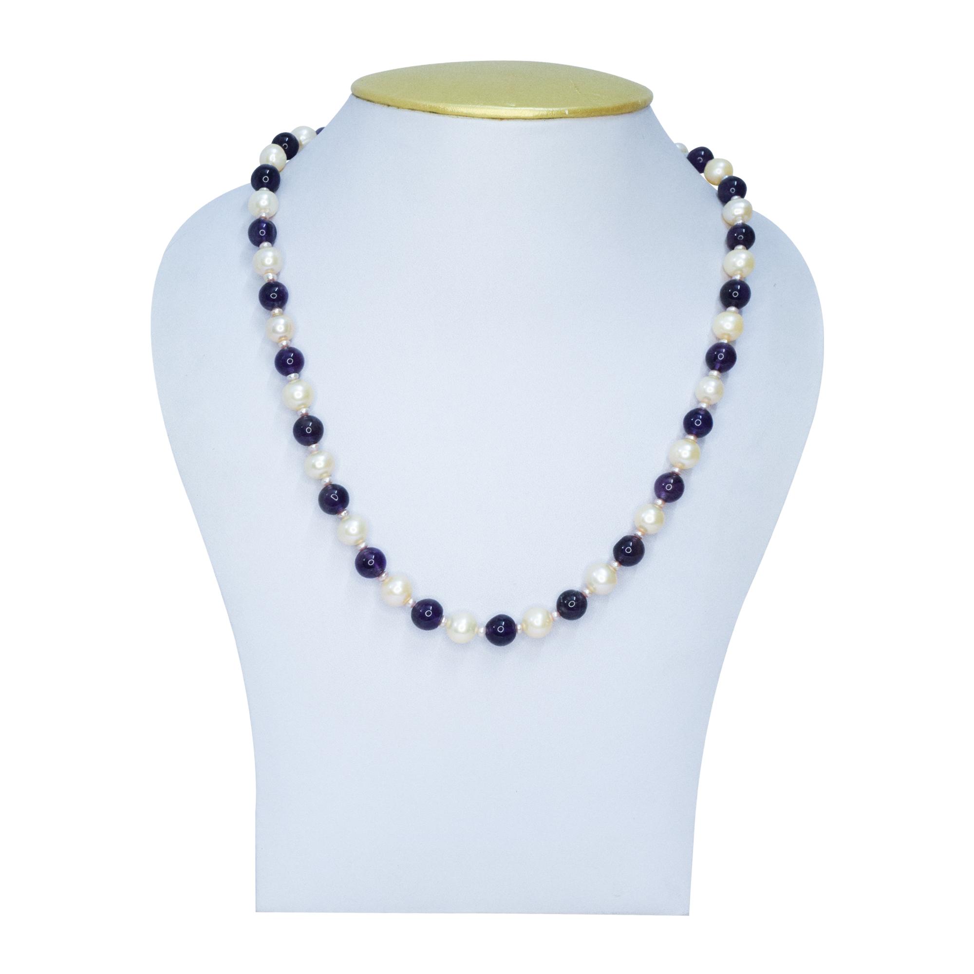 Purple and Green Tombo Bead Necklace, Millefiori Jewelry - The Merry  Bluebird