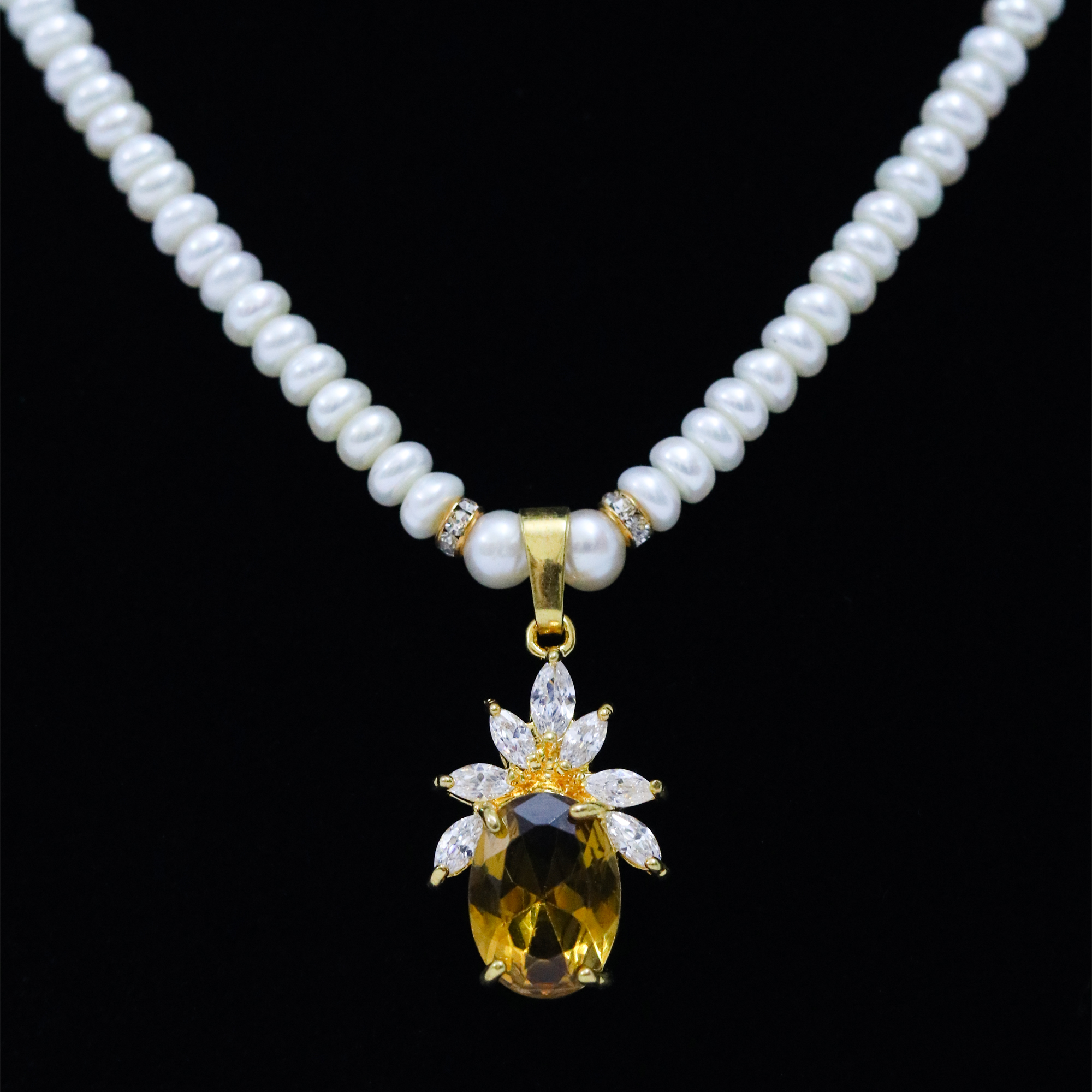 Collier Pendentif En Argent 925 Avec Zircon Blanc - Longueur 45 Cm - NEHZY - Neuf Sans Emballage