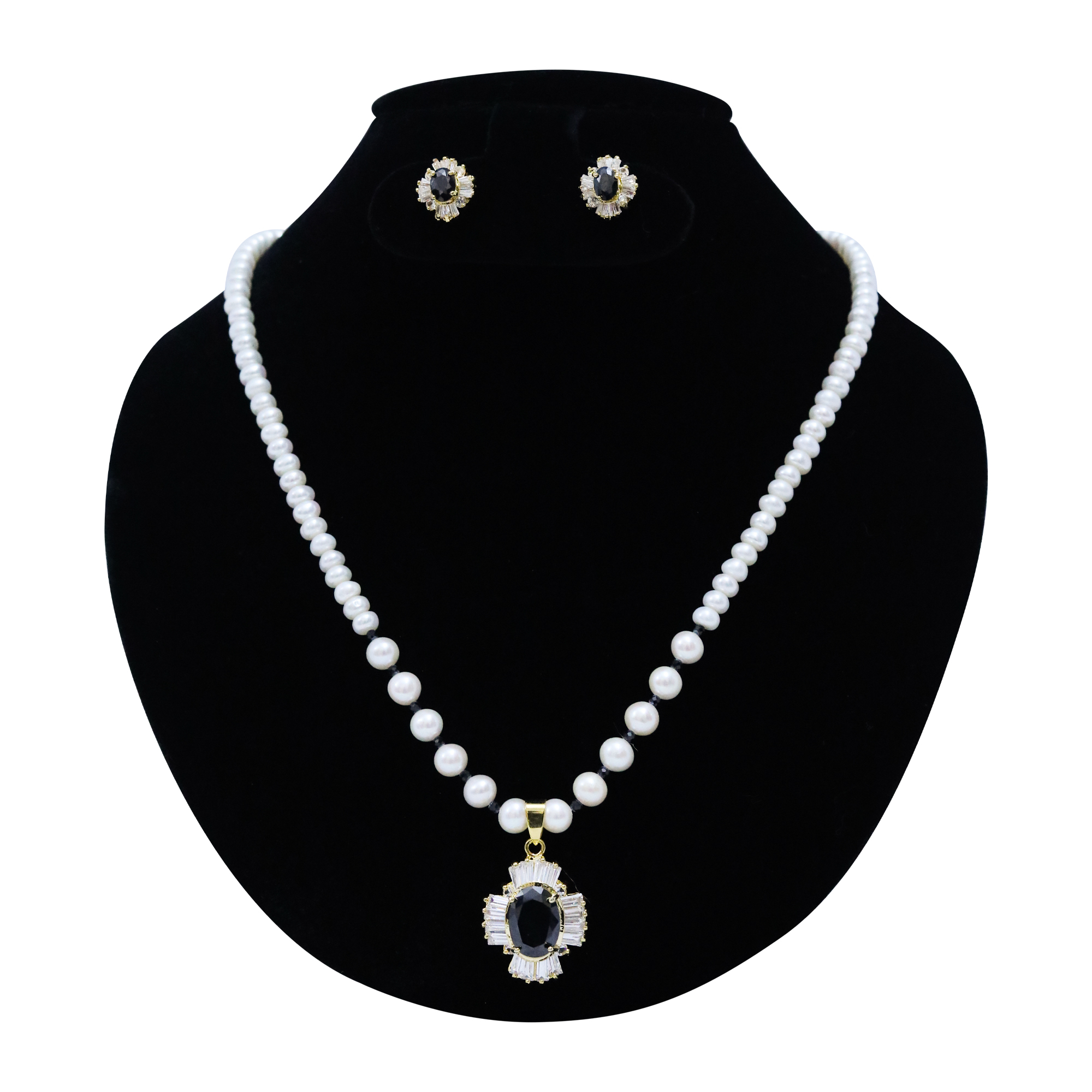 Veert Green Onyx & Malachite Freshwater Pearl Necklace on Marmalade | The  Internet's Best Brands