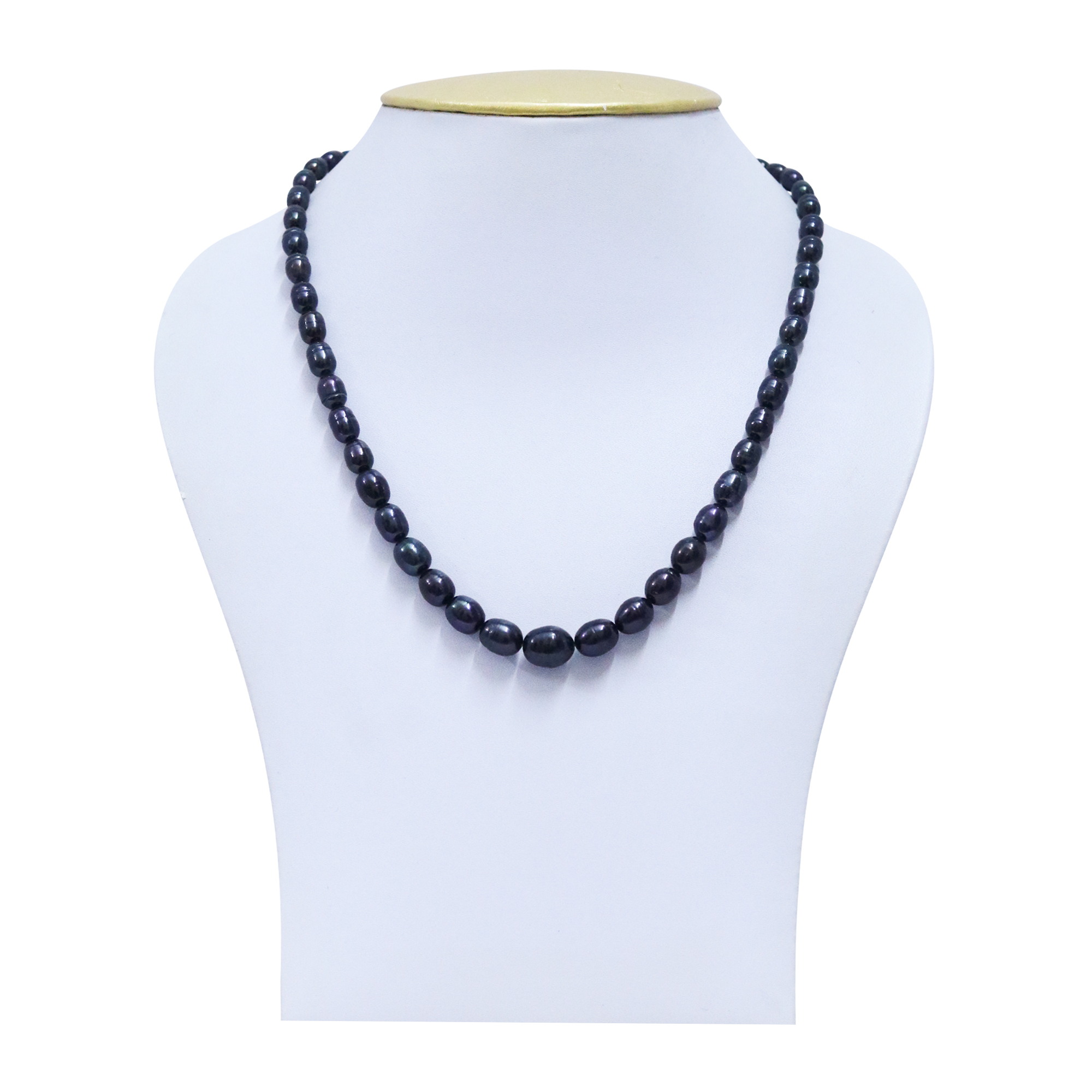 Trésors de St Barth - Black Tahitian pearls necklace from St Barth island !