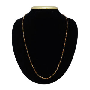 Dainty & Exquisite 3mm Copper Colored Rice Pearl Necklace