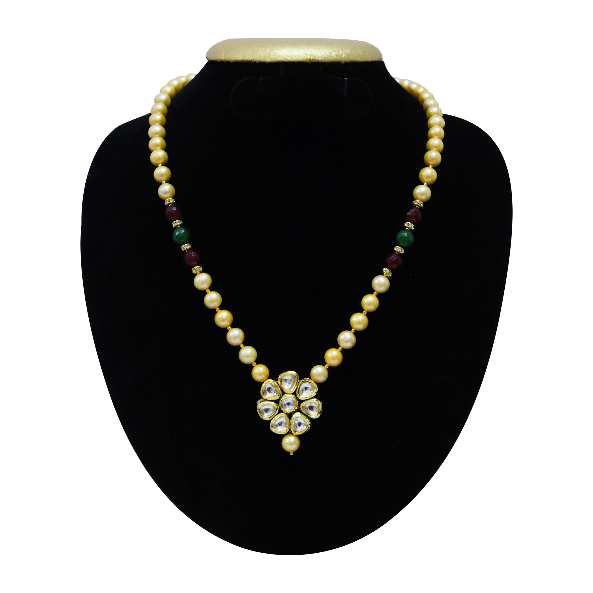 10 x 12mm Opera Golden Pearl Necklace | American Pearl