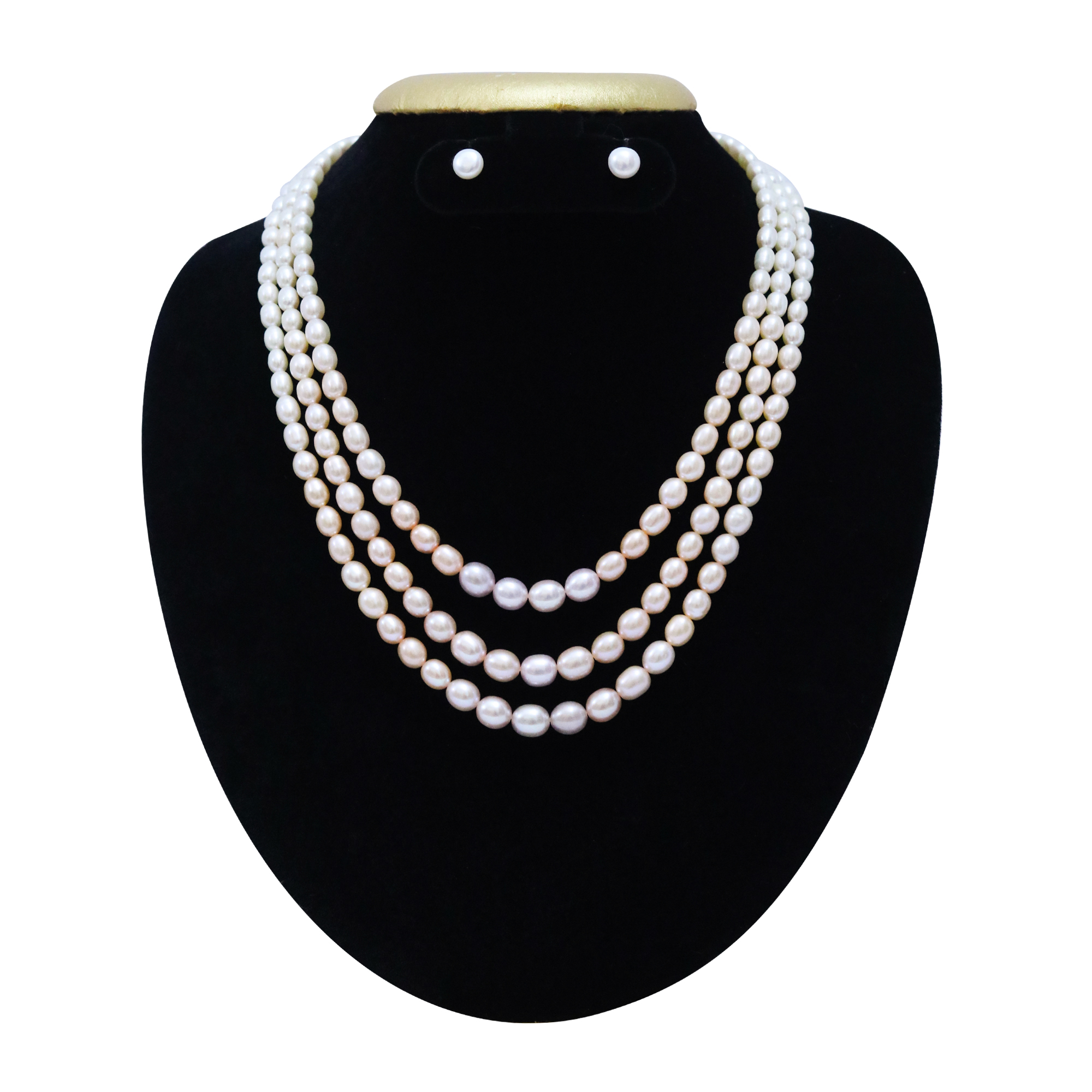 Graduated pearl necklace shop 20 inch