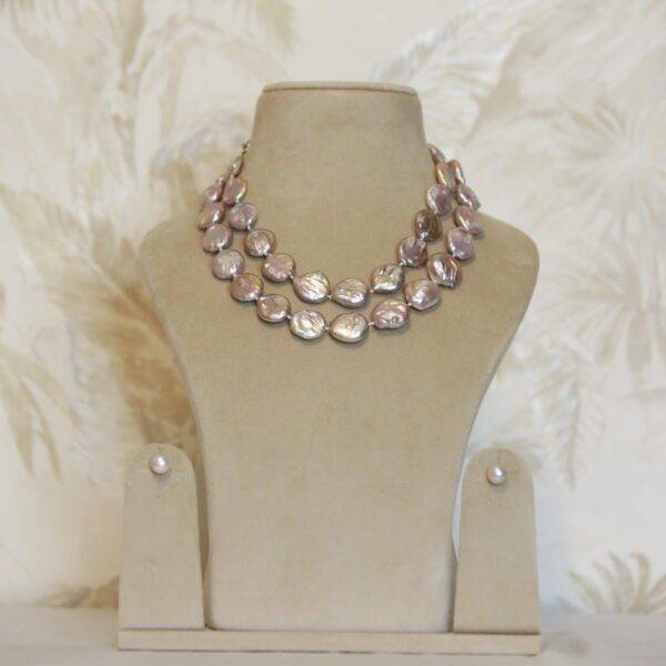 Spectacular 36Inch Long Multi-Way Baroque Pearls Double Knotted Necklace