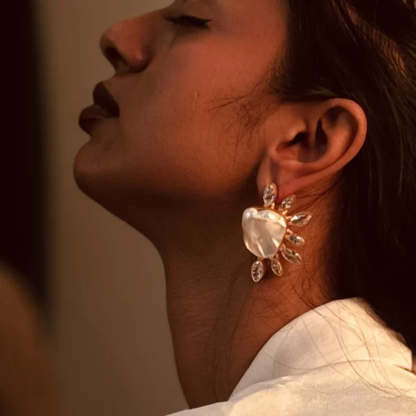 The Aquamarine Sunbeam Earrings